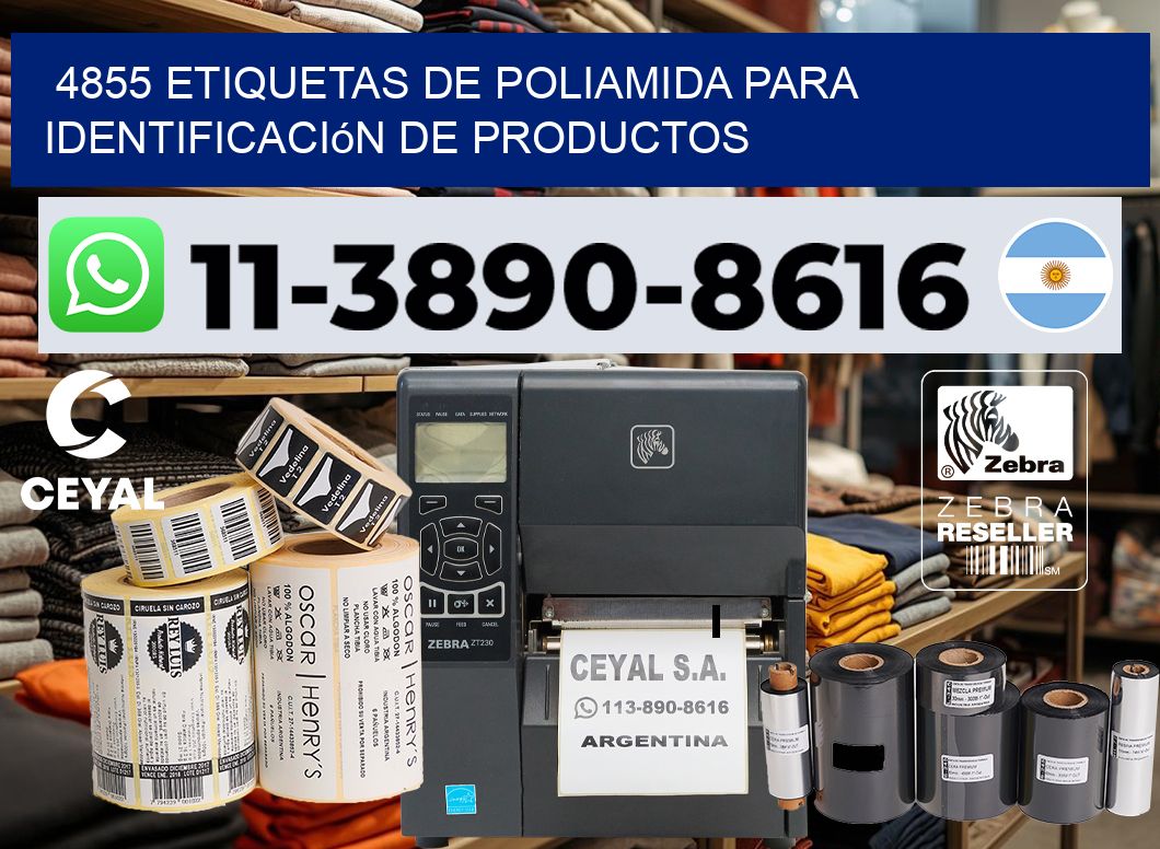 4855 Etiquetas de poliamida para identificación de productos