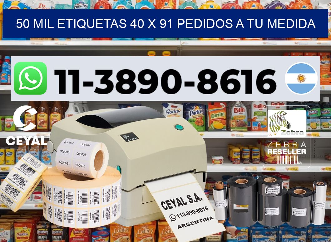 50 mil etiquetas 40 x 91 Pedidos a tu medida