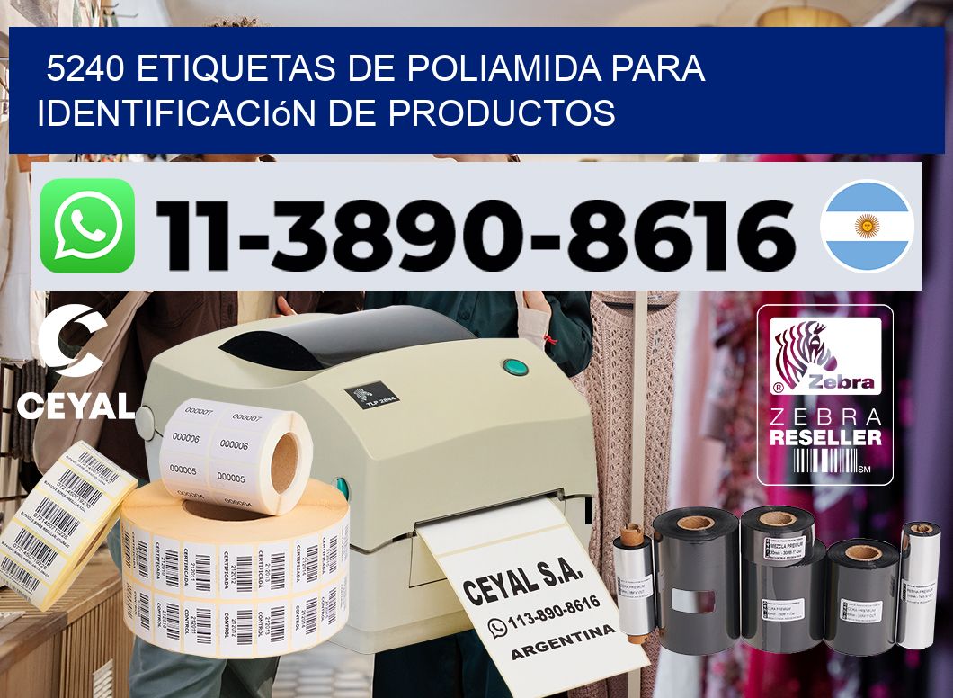 5240 Etiquetas de poliamida para identificación de productos