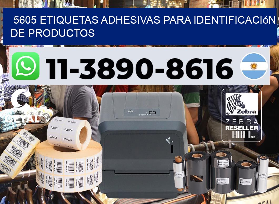 5605 Etiquetas adhesivas para identificación de productos