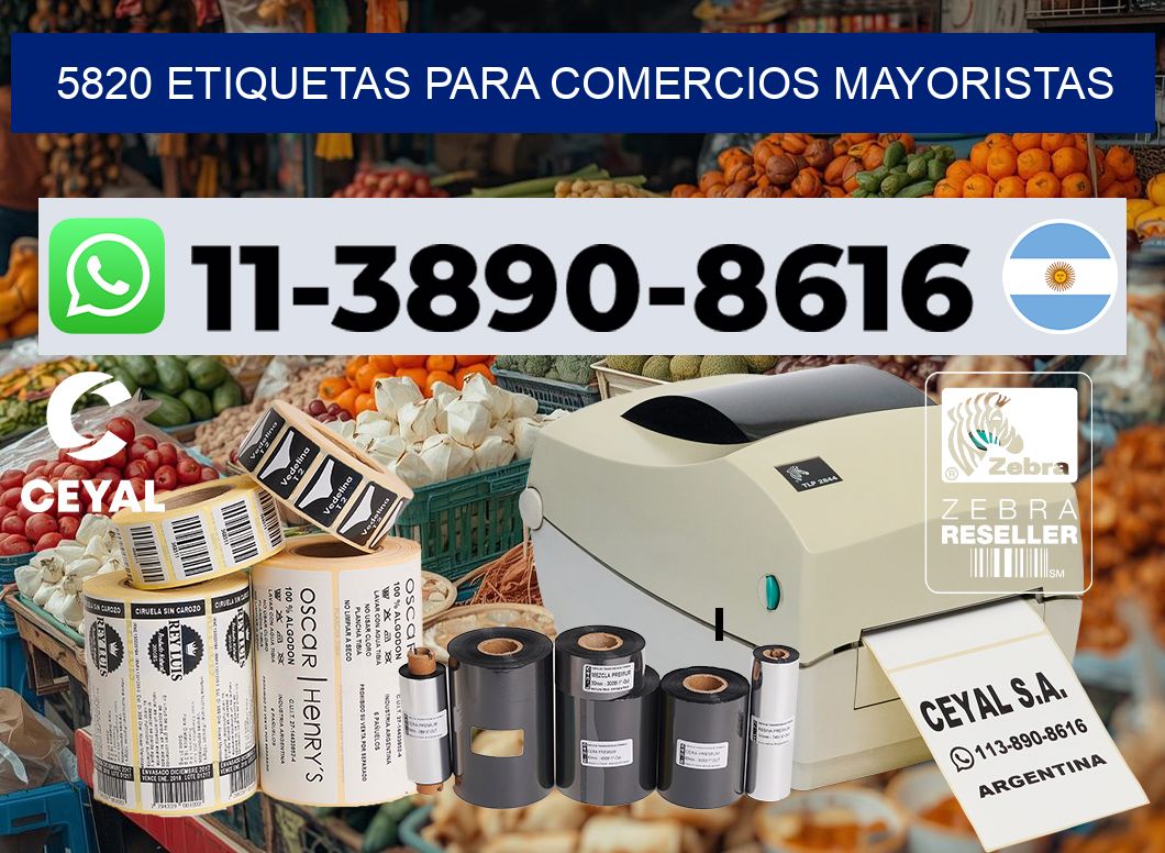 5820 Etiquetas para comercios mayoristas