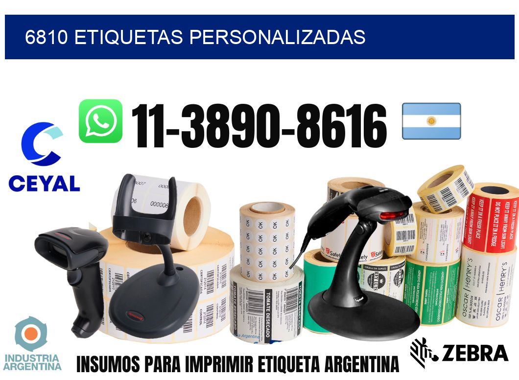 6810 etiquetas personalizadas