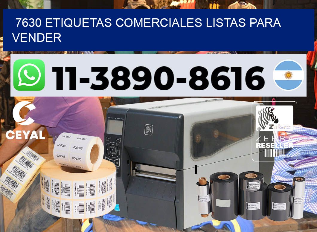 7630 Etiquetas comerciales listas para vender