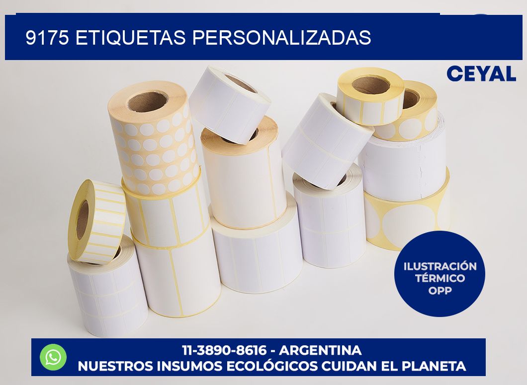 9175 etiquetas personalizadas