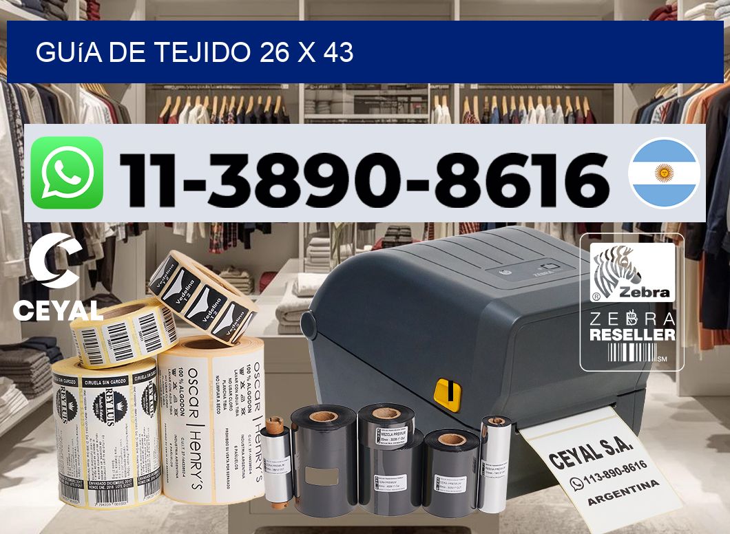 Guía de tejido 26 x 43