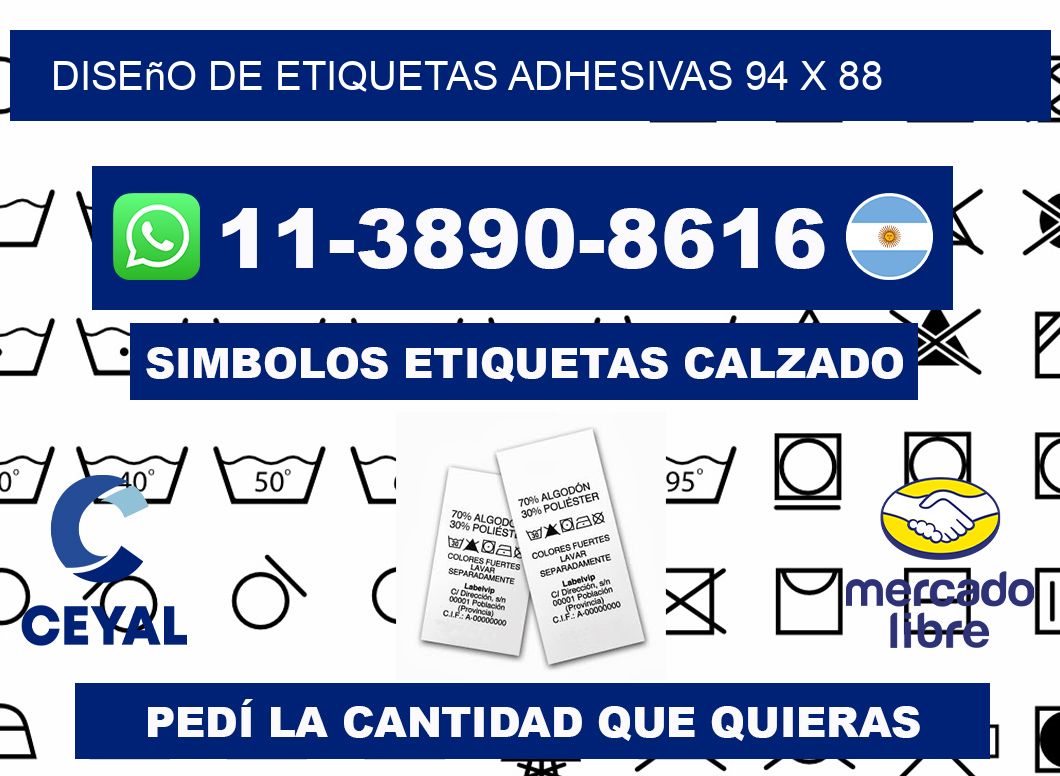 diseño de etiquetas adhesivas 94 x 88