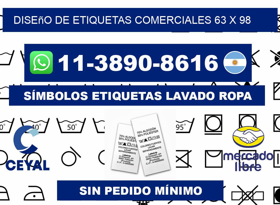 diseño de etiquetas comerciales 63 x 98