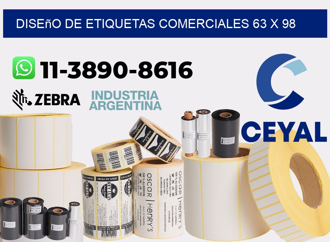diseño de etiquetas comerciales 63 x 98