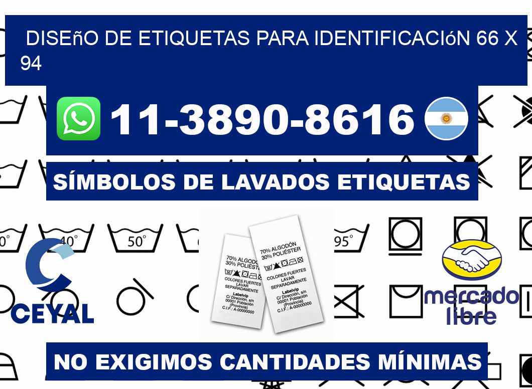 diseño de etiquetas para identificación 66 x 94