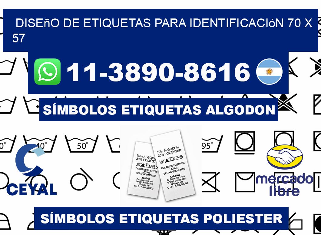 diseño de etiquetas para identificación 70 x 57