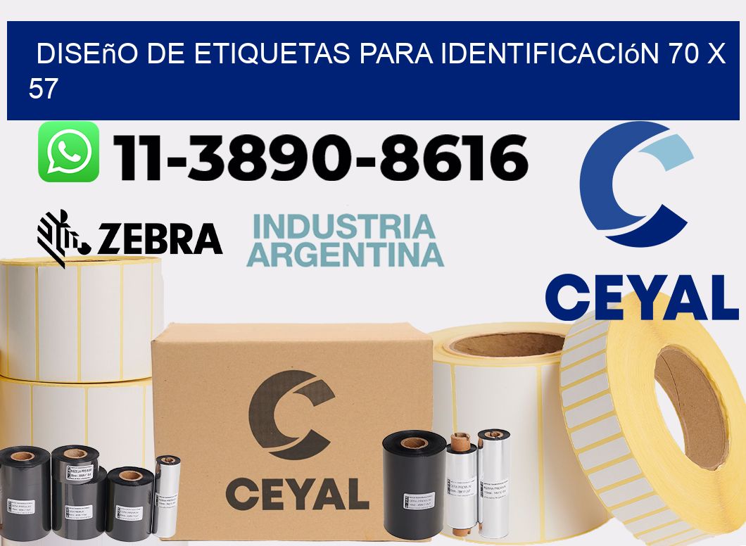 diseño de etiquetas para identificación 70 x 57
