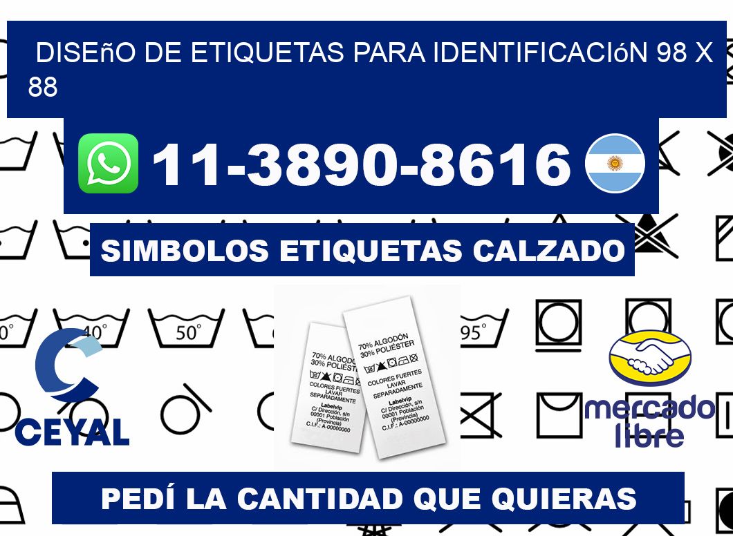 diseño de etiquetas para identificación 98 x 88