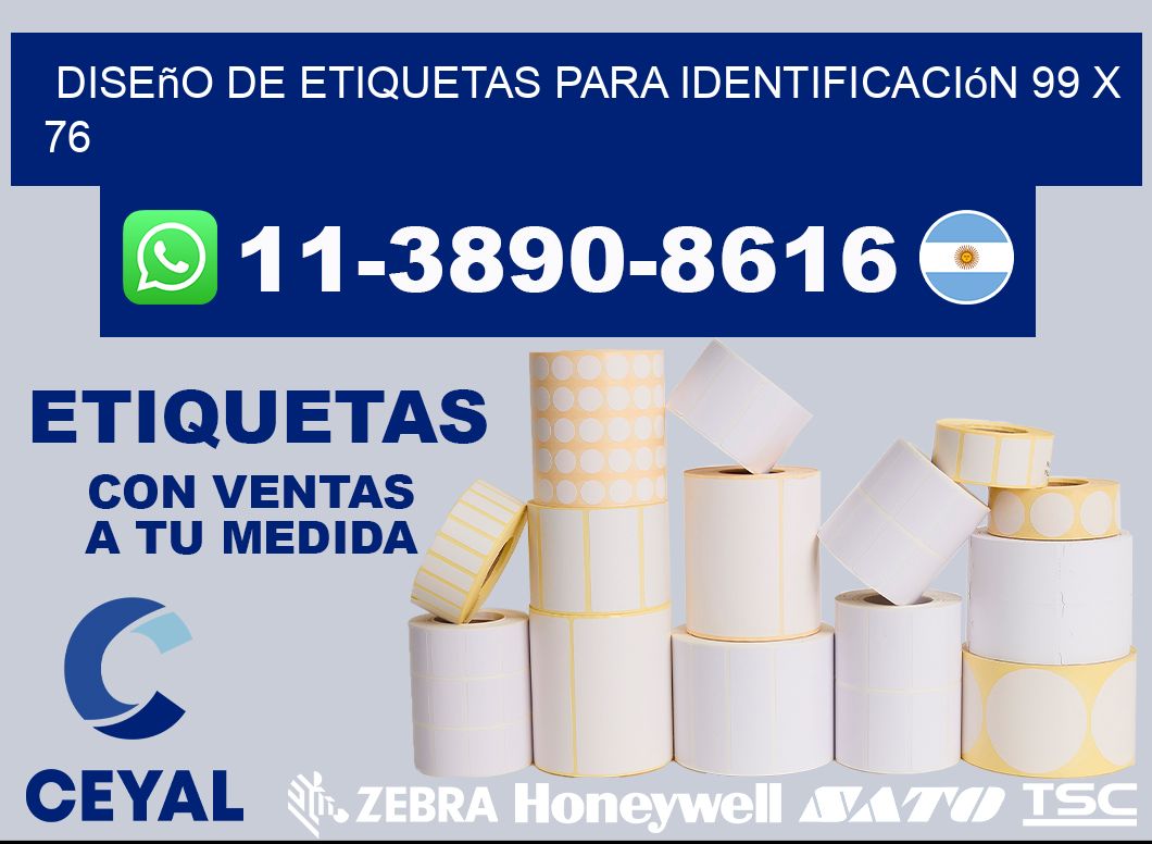 diseño de etiquetas para identificación 99 x 76