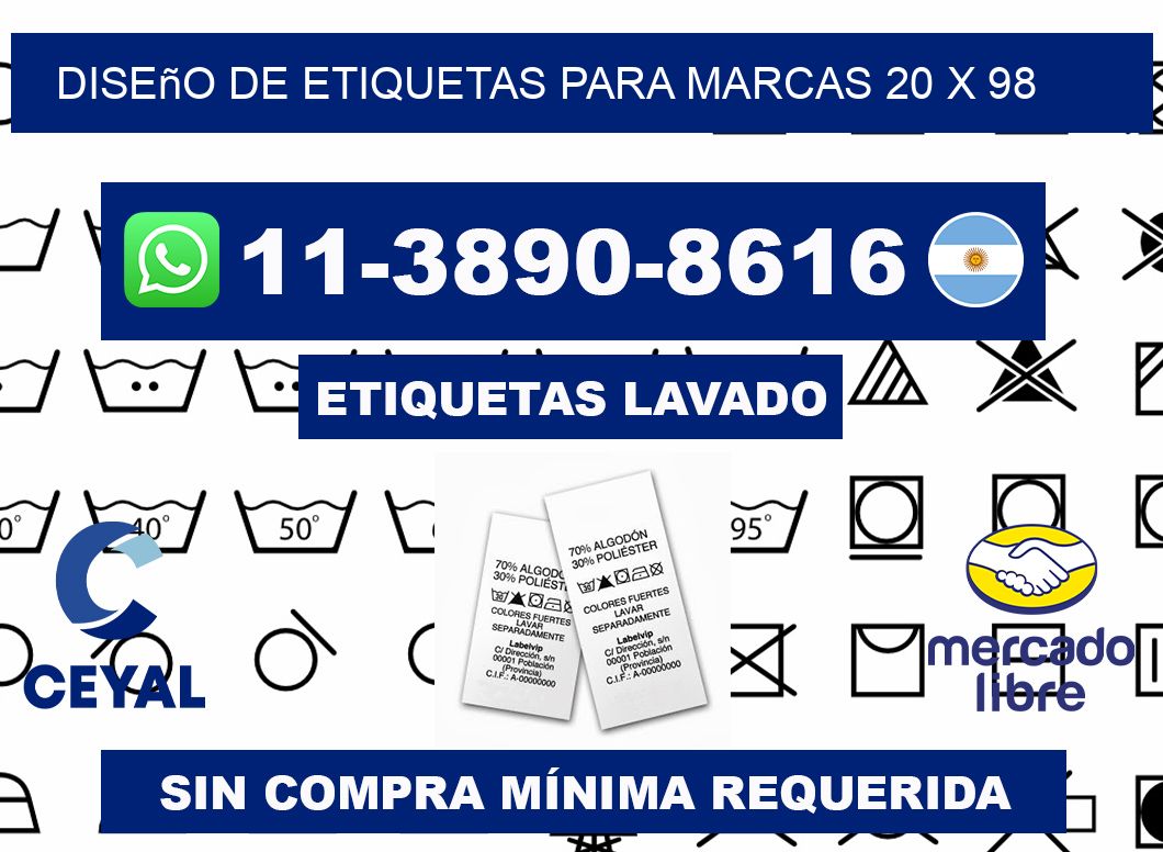 diseño de etiquetas para marcas 20 x 98