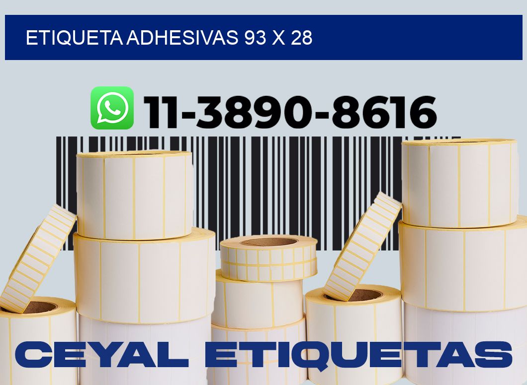 etiqueta adhesivas 93 x 28