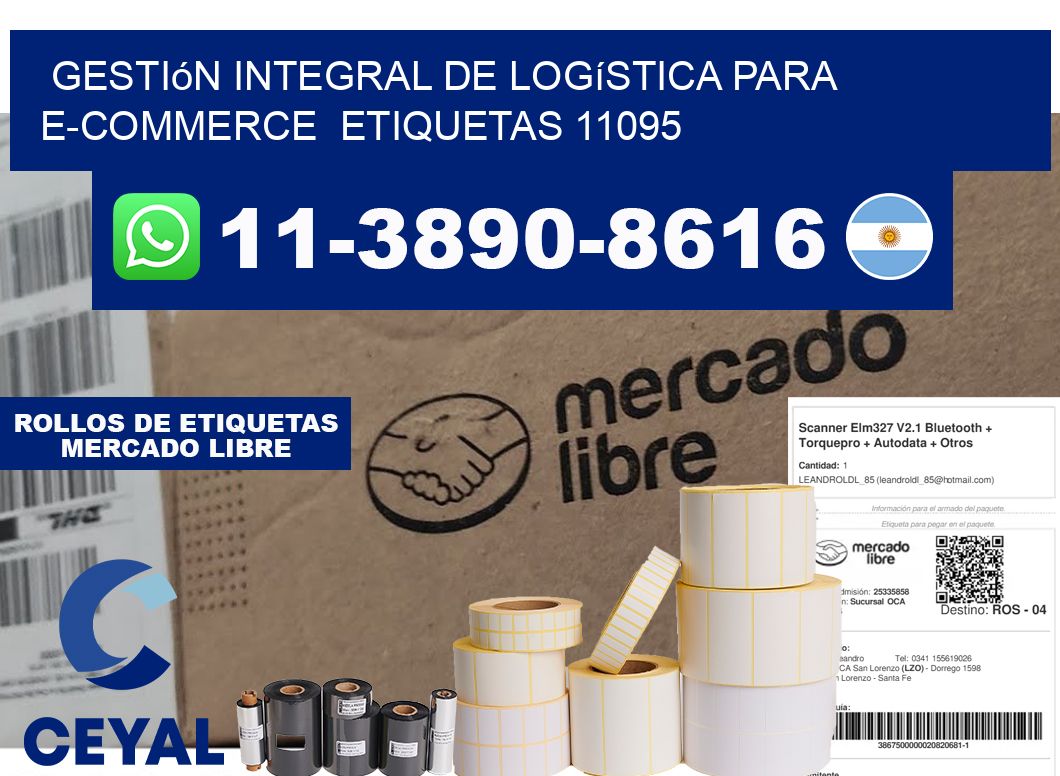 Gestión integral de logística para e-commerce etiquetas 11095