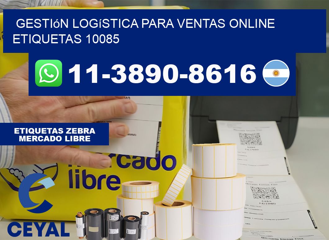 Gestión logística para ventas online  etiquetas 10085