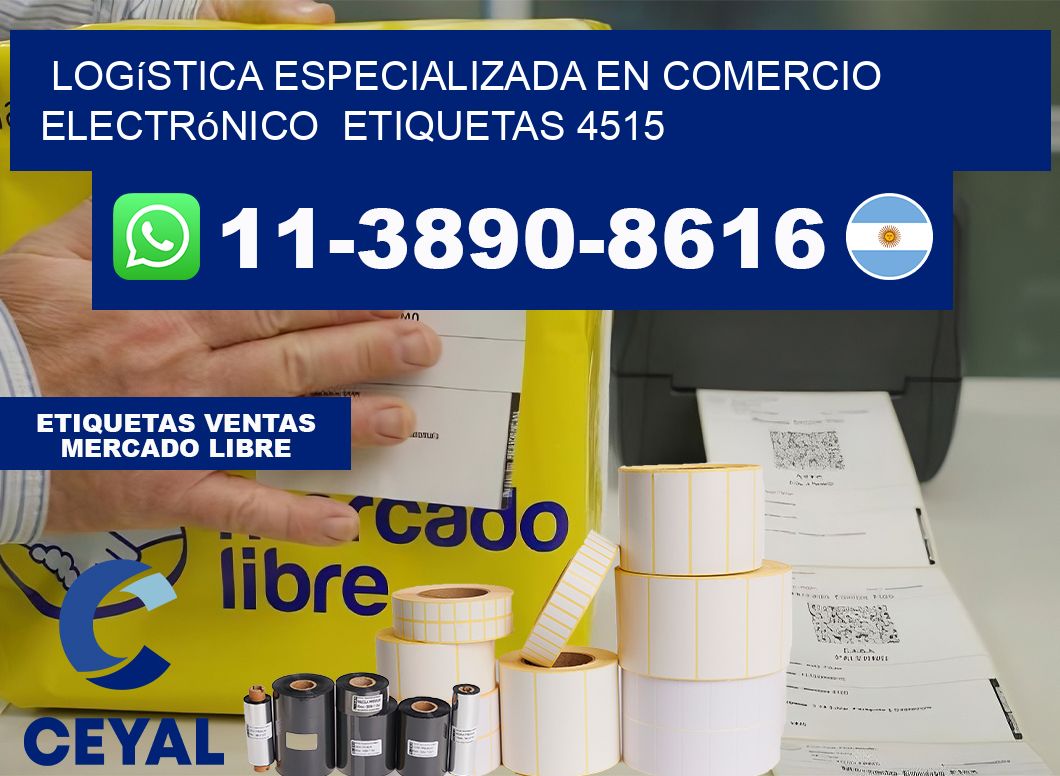 Logística especializada en comercio electrónico  etiquetas 4515