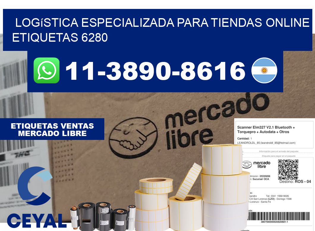 Logística especializada para tiendas online etiquetas 6280