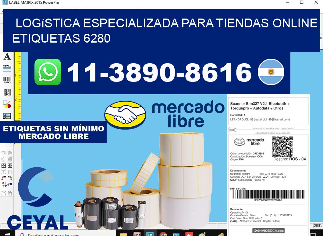 Logística especializada para tiendas online etiquetas 6280
