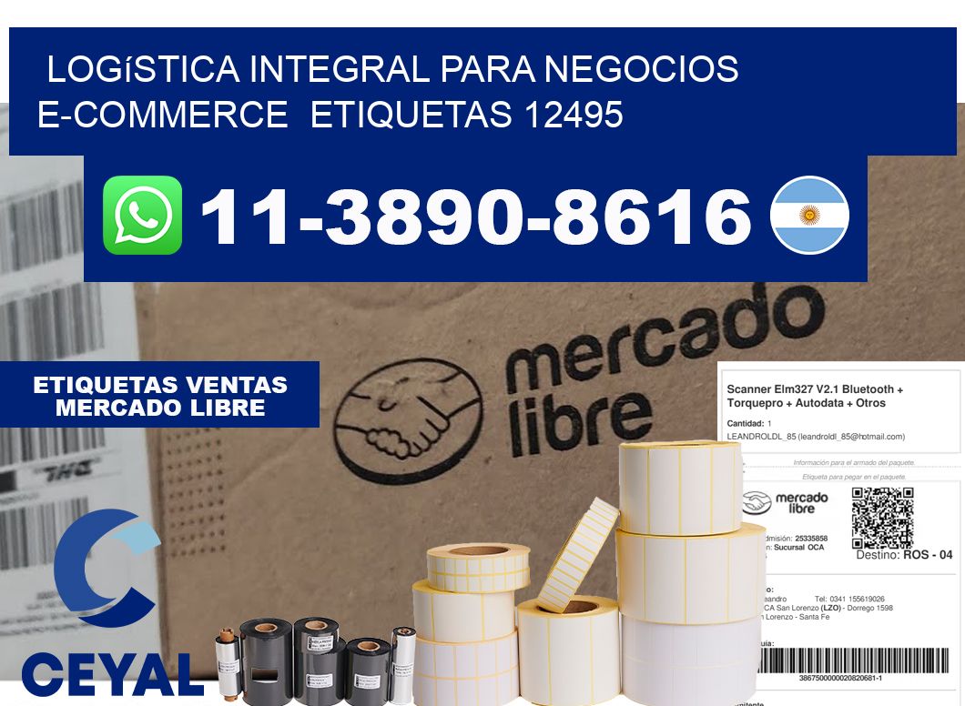 Logística integral para negocios e-commerce  etiquetas 12495