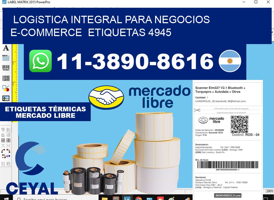 Logística integral para negocios e-commerce  etiquetas 4945