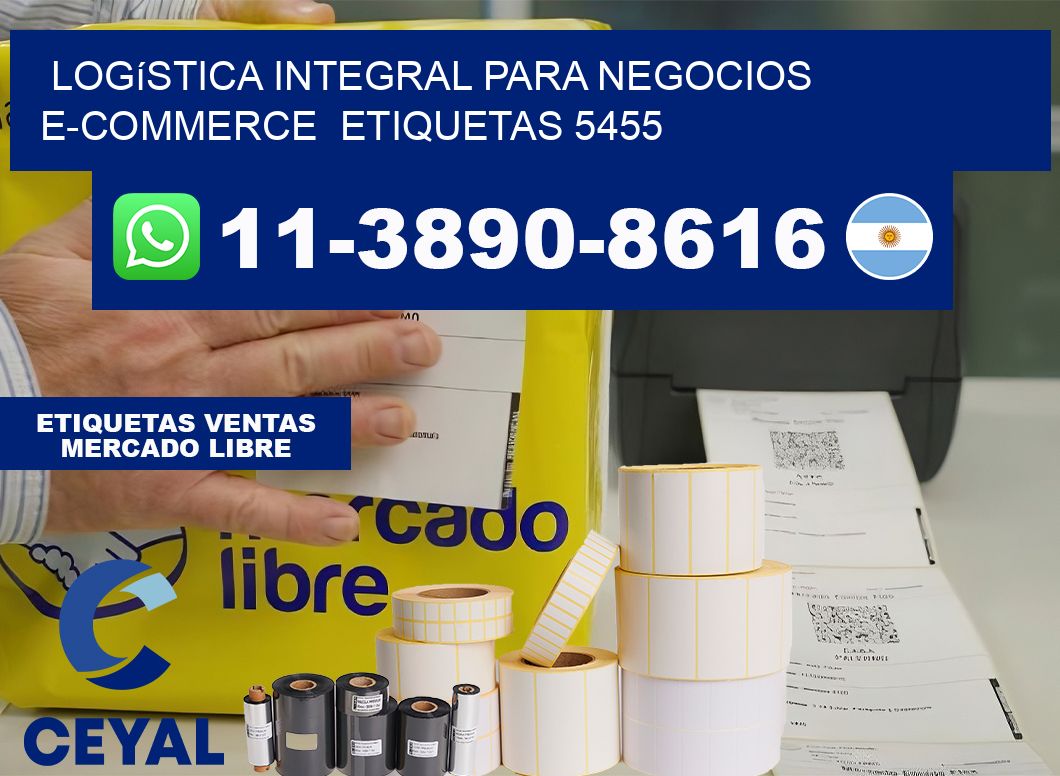 Logística integral para negocios e-commerce  etiquetas 5455