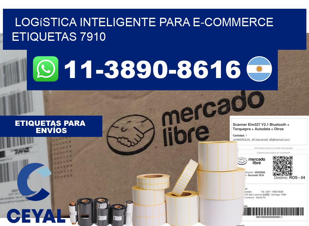 Logística inteligente para e-commerce  etiquetas 7910