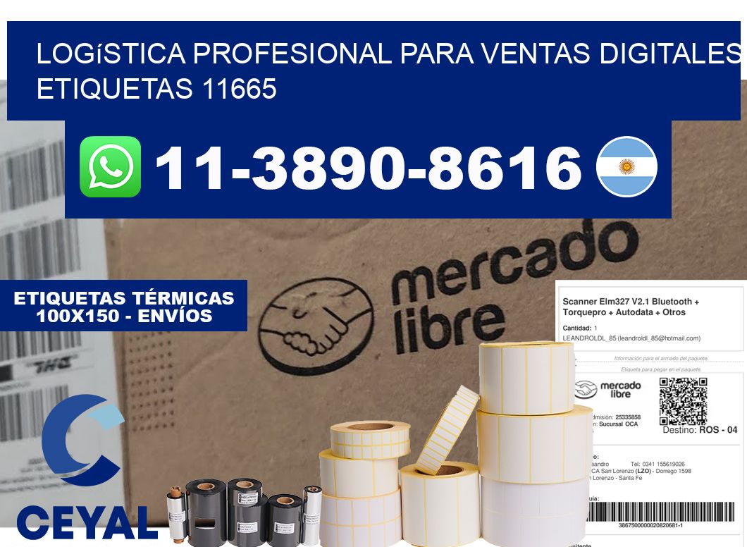 Logística profesional para ventas digitales  etiquetas 11665