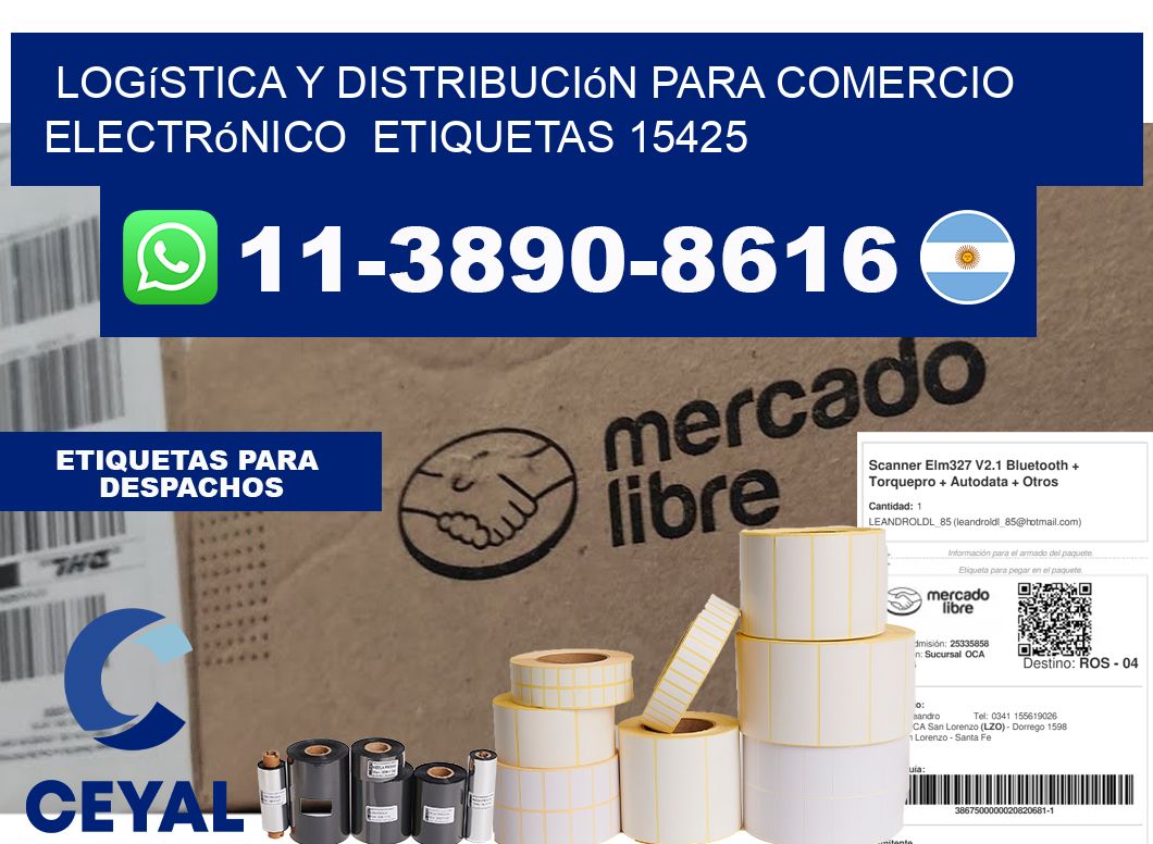 Logística y distribución para comercio electrónico  etiquetas 15425