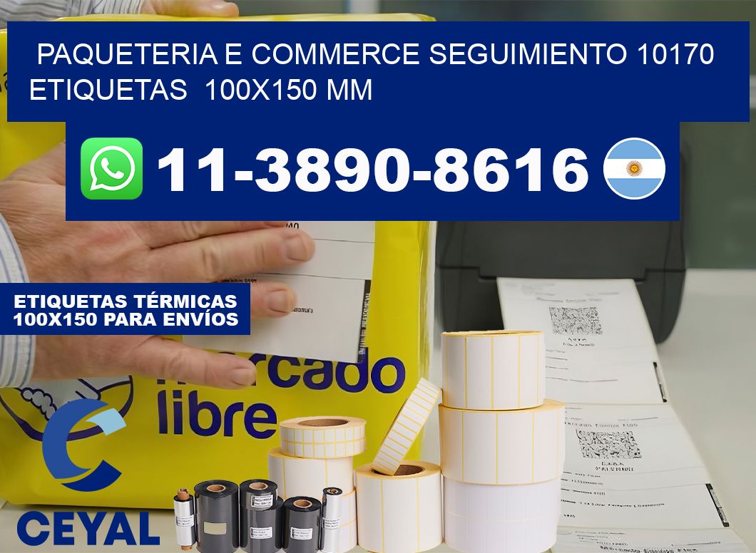 Paqueteria e commerce seguimiento 10170   etiquetas  100×150 mm
