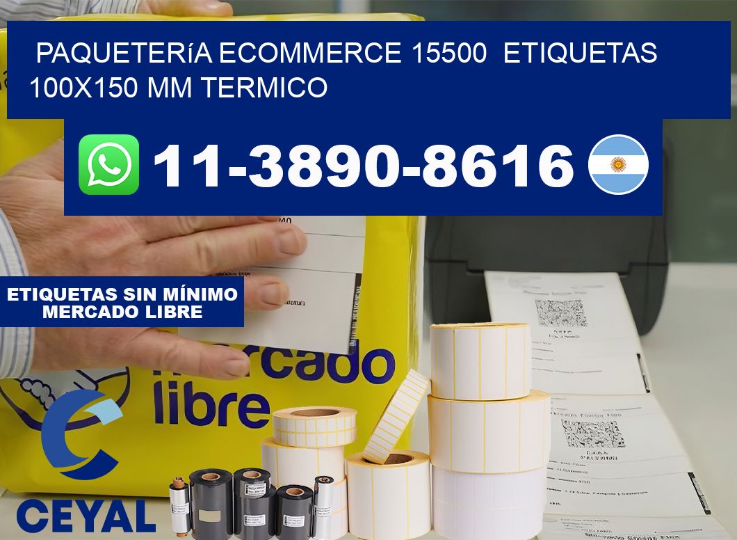 Paquetería eCommerce 15500  etiquetas 100×150 mm termico