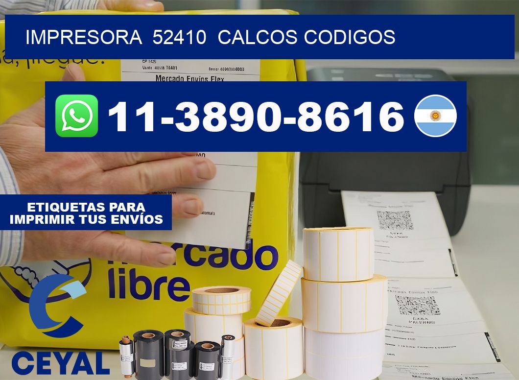 impresora  52410  calcos codigos
