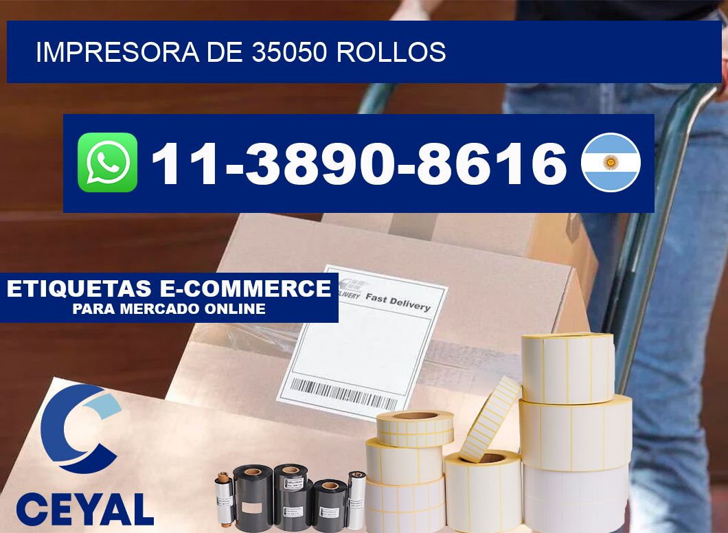 impresora de 35050 rollos