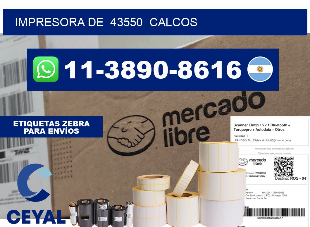 impresora de  43550  calcos