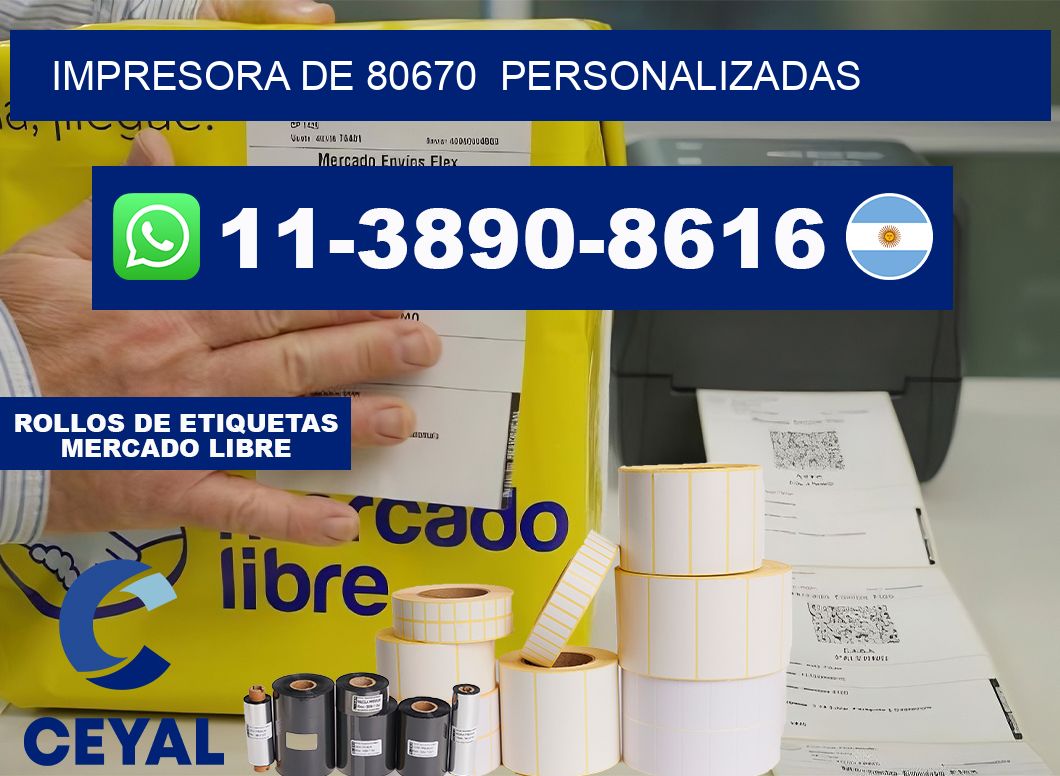 impresora de 80670 personalizadas