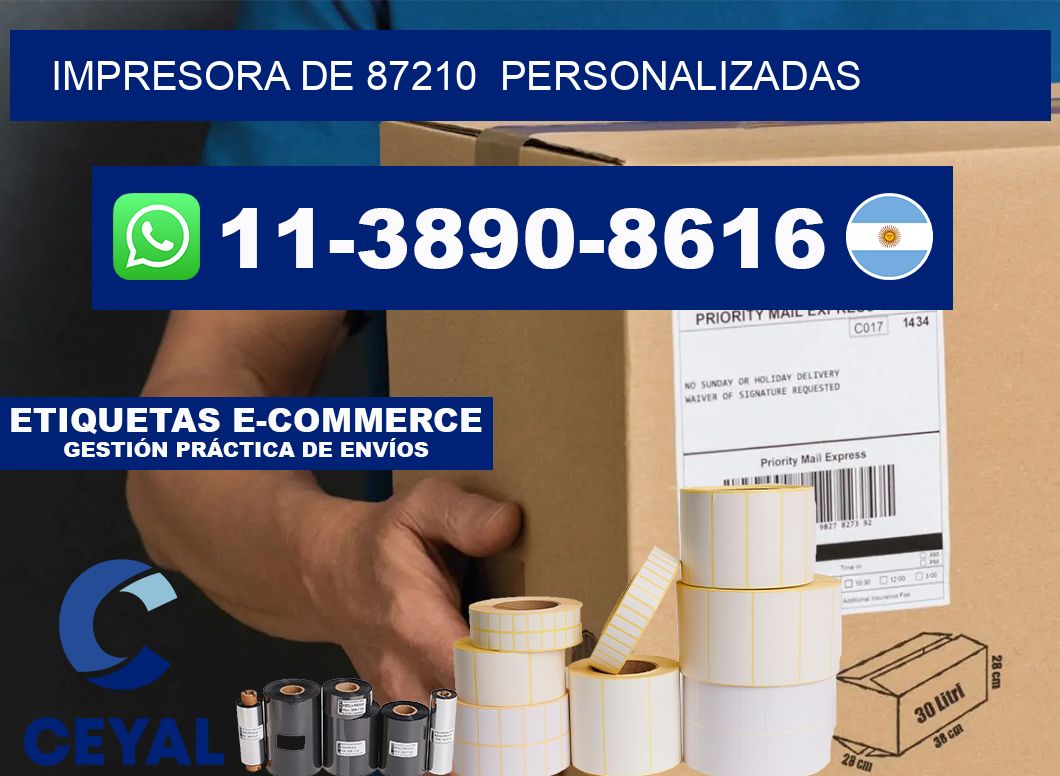 impresora de 87210 personalizadas