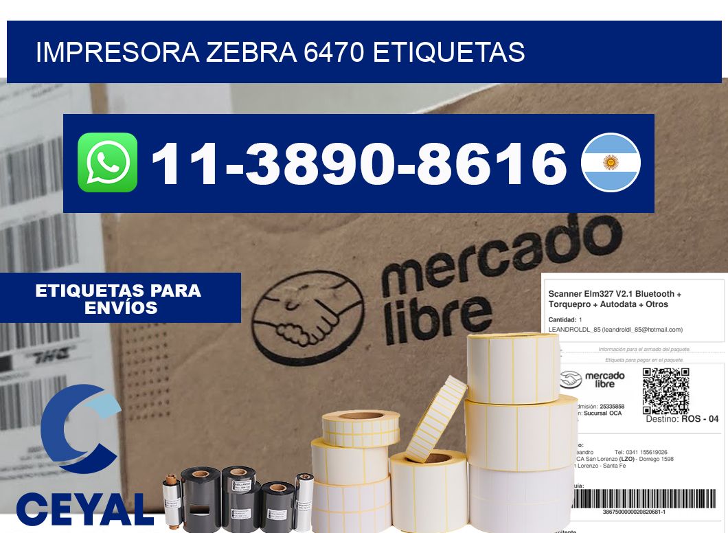 impresora zebra 6470 etiquetas