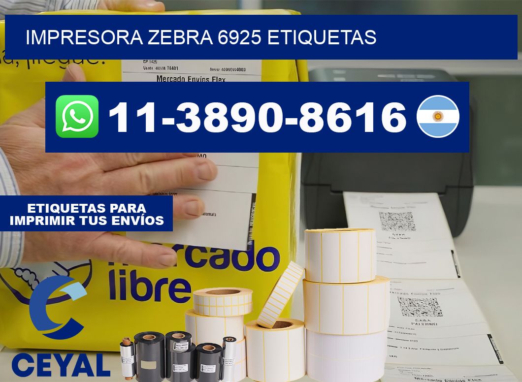 impresora zebra 6925 etiquetas