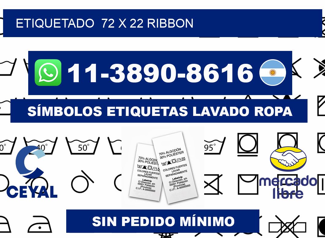 Etiquetado  72 x 22 ribbon