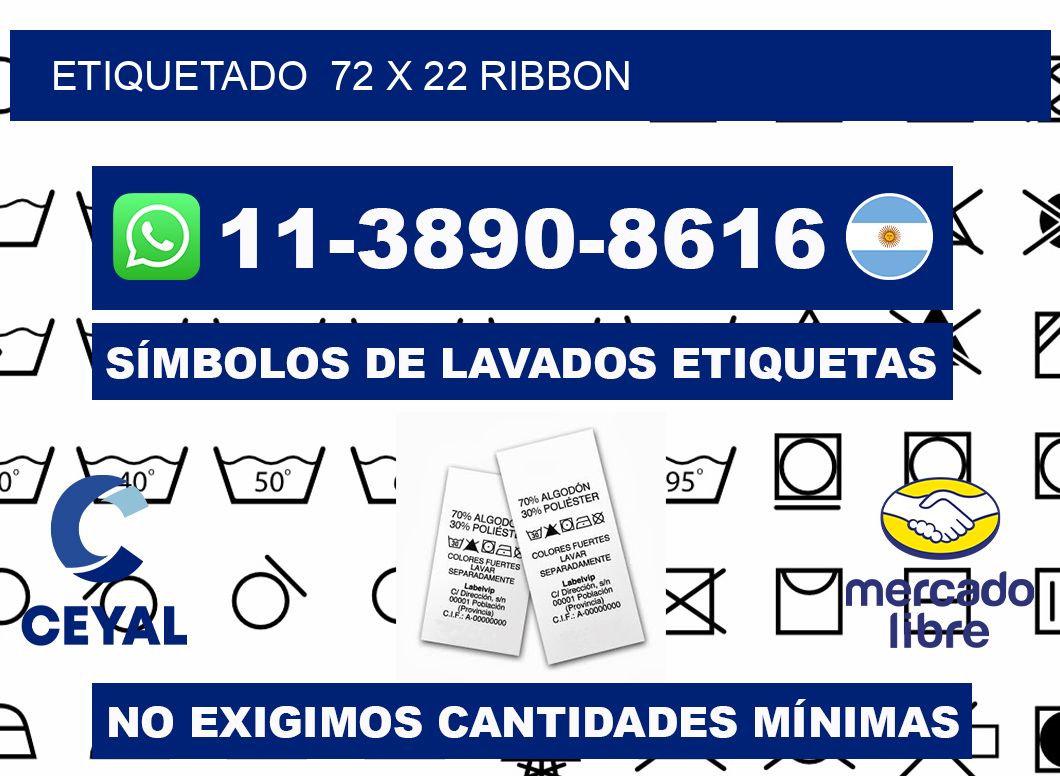 Etiquetado  72 x 22 ribbon