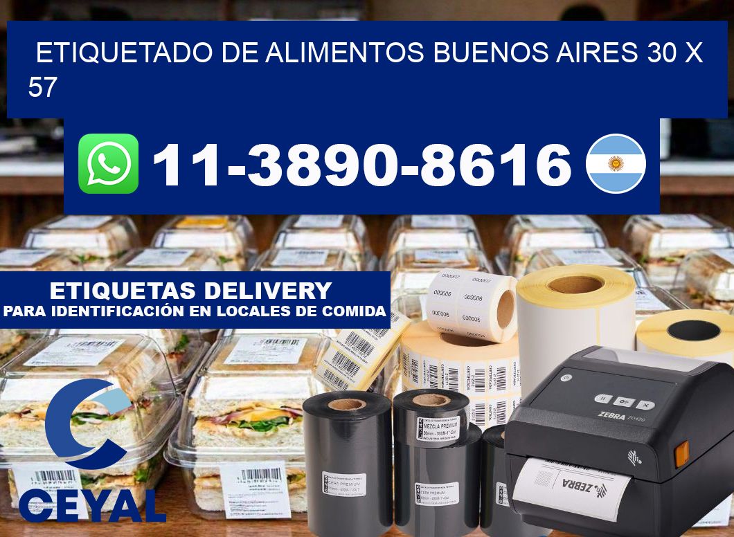 Etiquetado de alimentos buenos aires 30 x 57