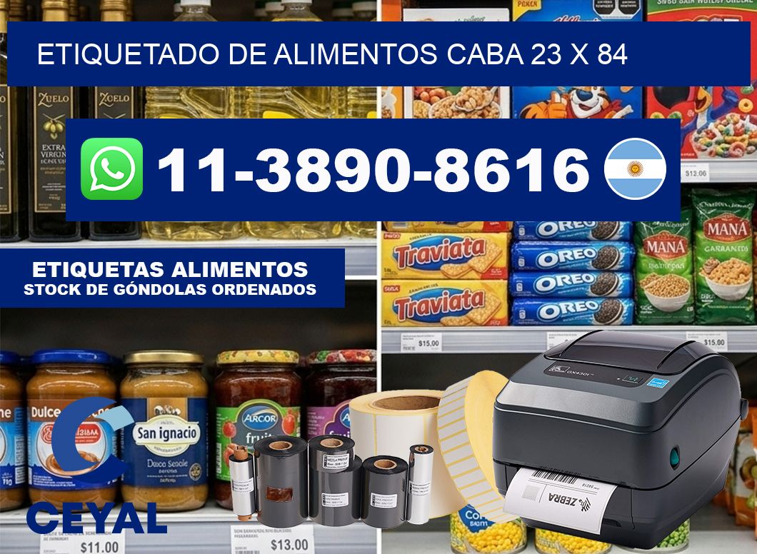 Etiquetado de alimentos caba 23 x 84