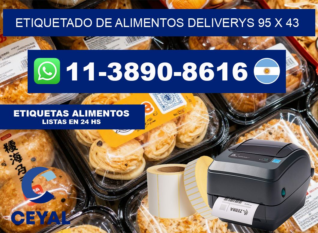 Etiquetado de alimentos deliverys 95 x 43