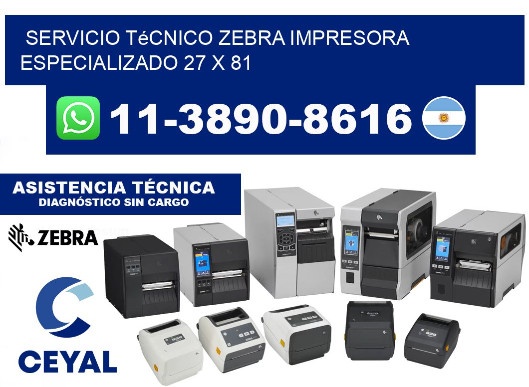 Servicio Técnico Zebra Impresora Especializado 27 x 81