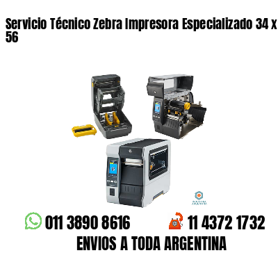 Servicio Técnico Zebra Impresora Especializado 34 x 56