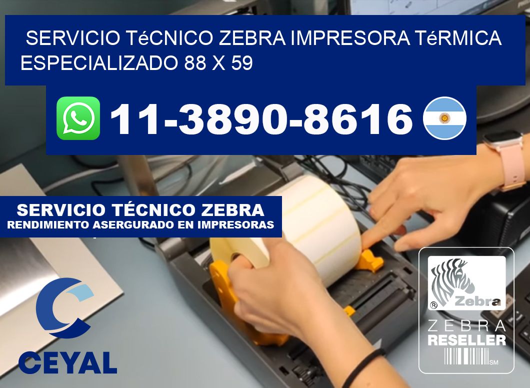 Servicio Técnico Zebra Impresora Térmica Especializado 88 x 59