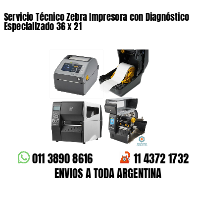 Servicio Técnico Zebra Impresora con Diagnóstico Especializado 36 x 21
