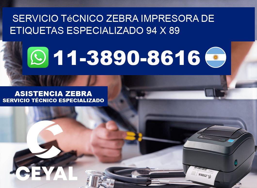 Servicio Técnico Zebra Impresora de Etiquetas Especializado 94 x 89