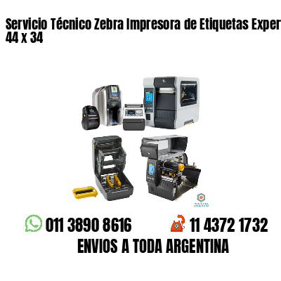 Servicio Técnico Zebra Impresora de Etiquetas Experto 44 x 34